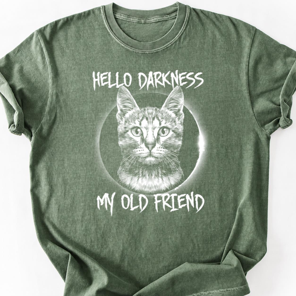 Hello Darkness My Old Friend Cat Tee
