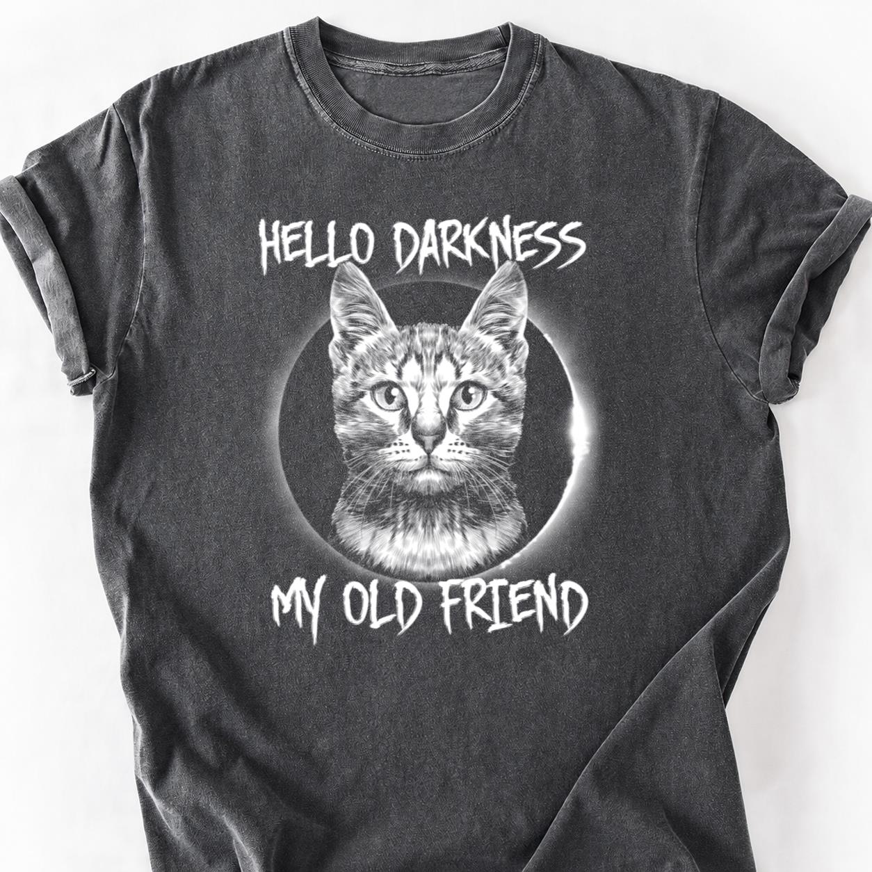 Hello Darkness My Old Friend Cat Tee