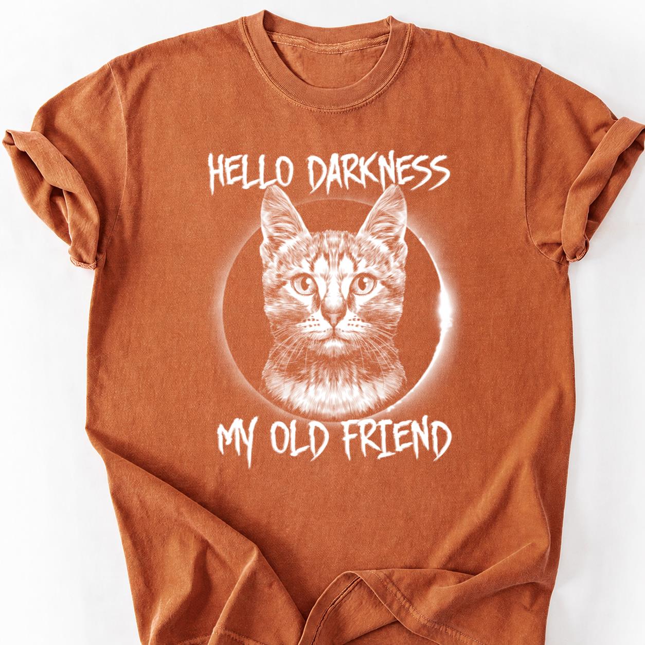 Hello Darkness My Old Friend Cat Tee