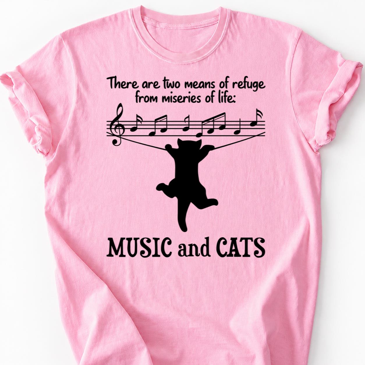 Music And Cats Save Lives Tee