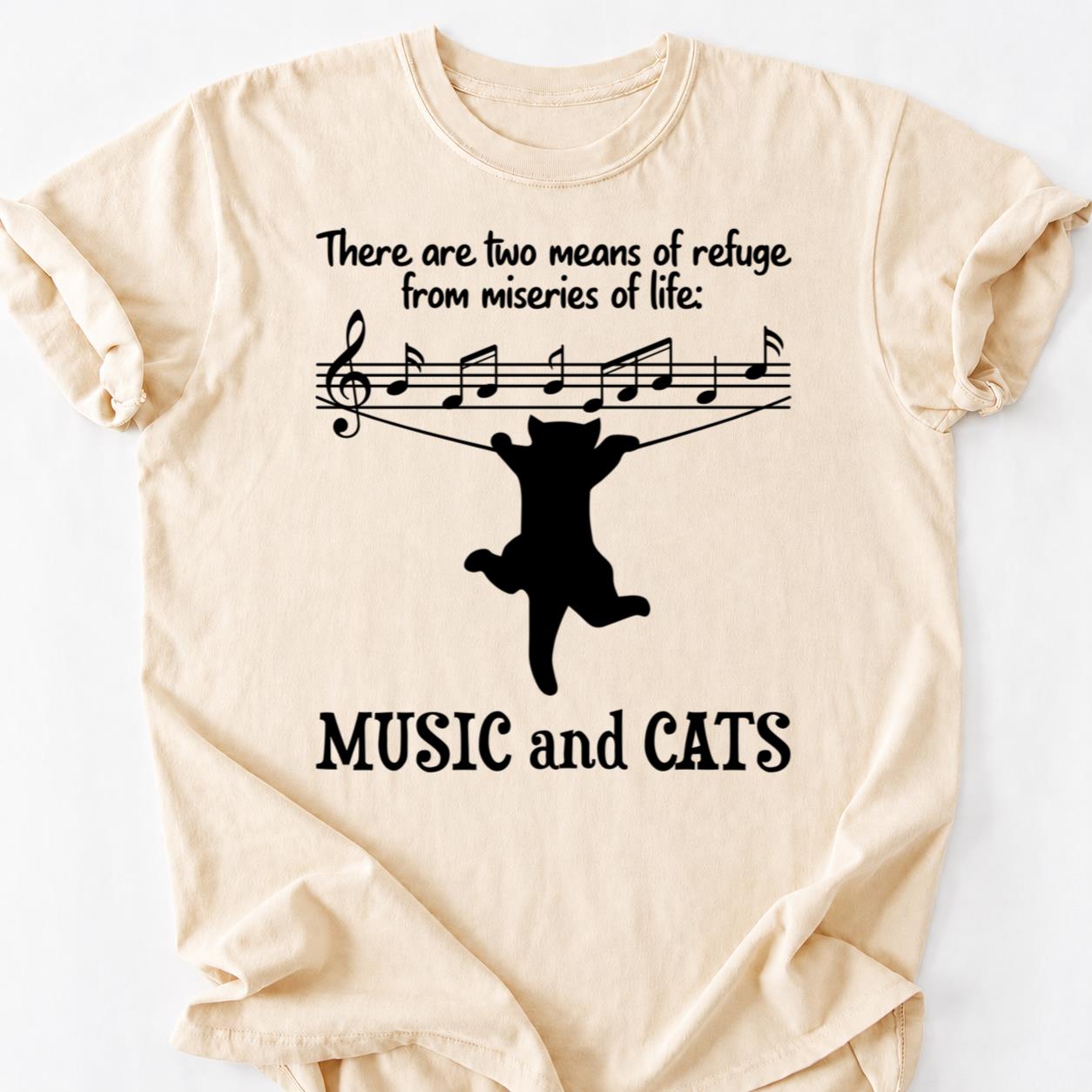 Music And Cats Save Lives Tee