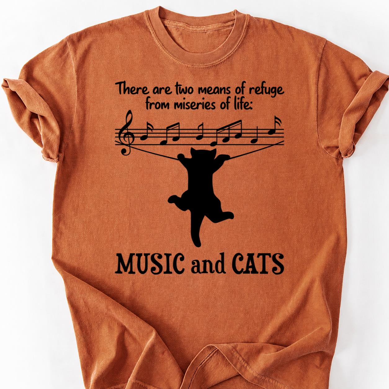 Music And Cats Save Lives Tee