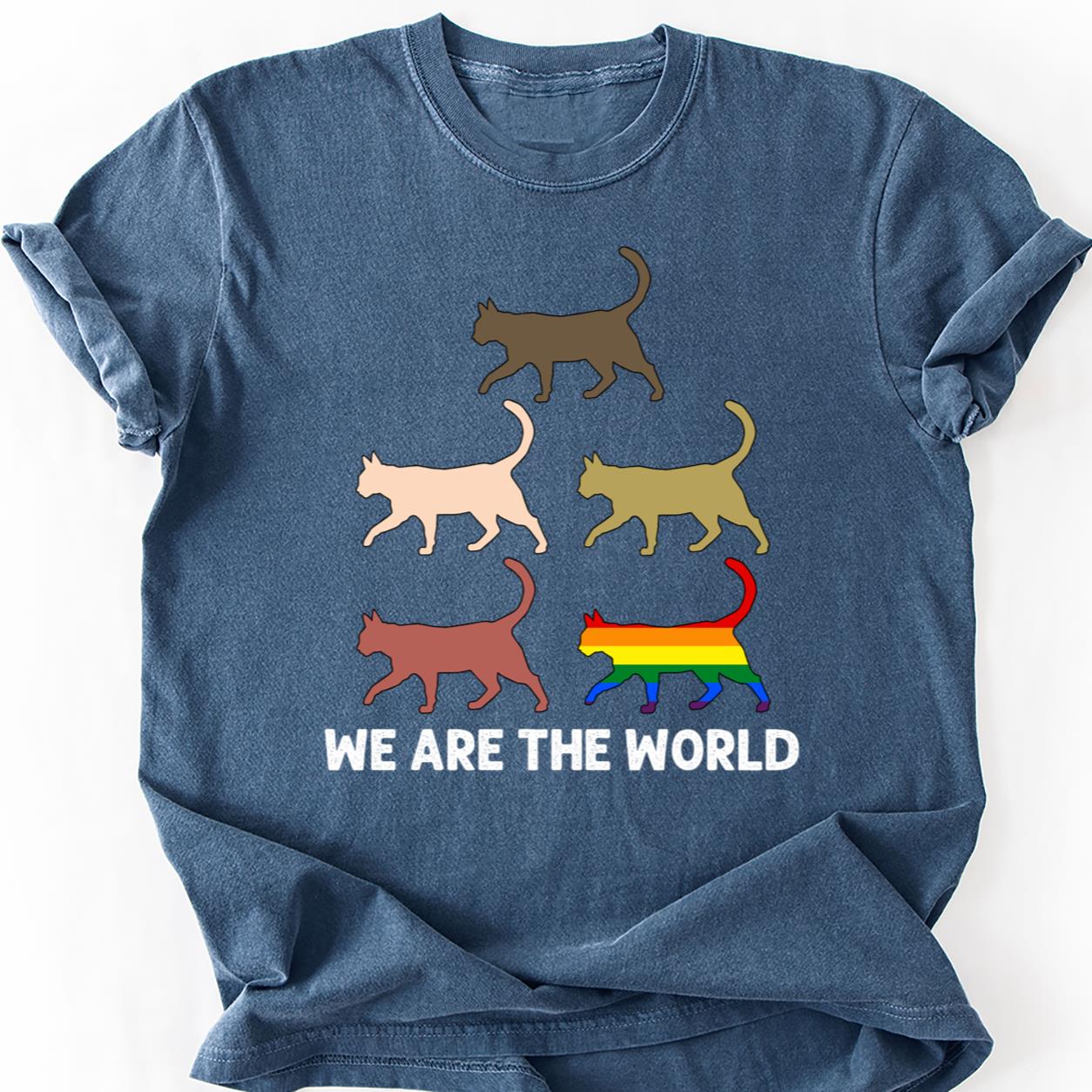 Rainbow Cat Silhouettes Pride Tee