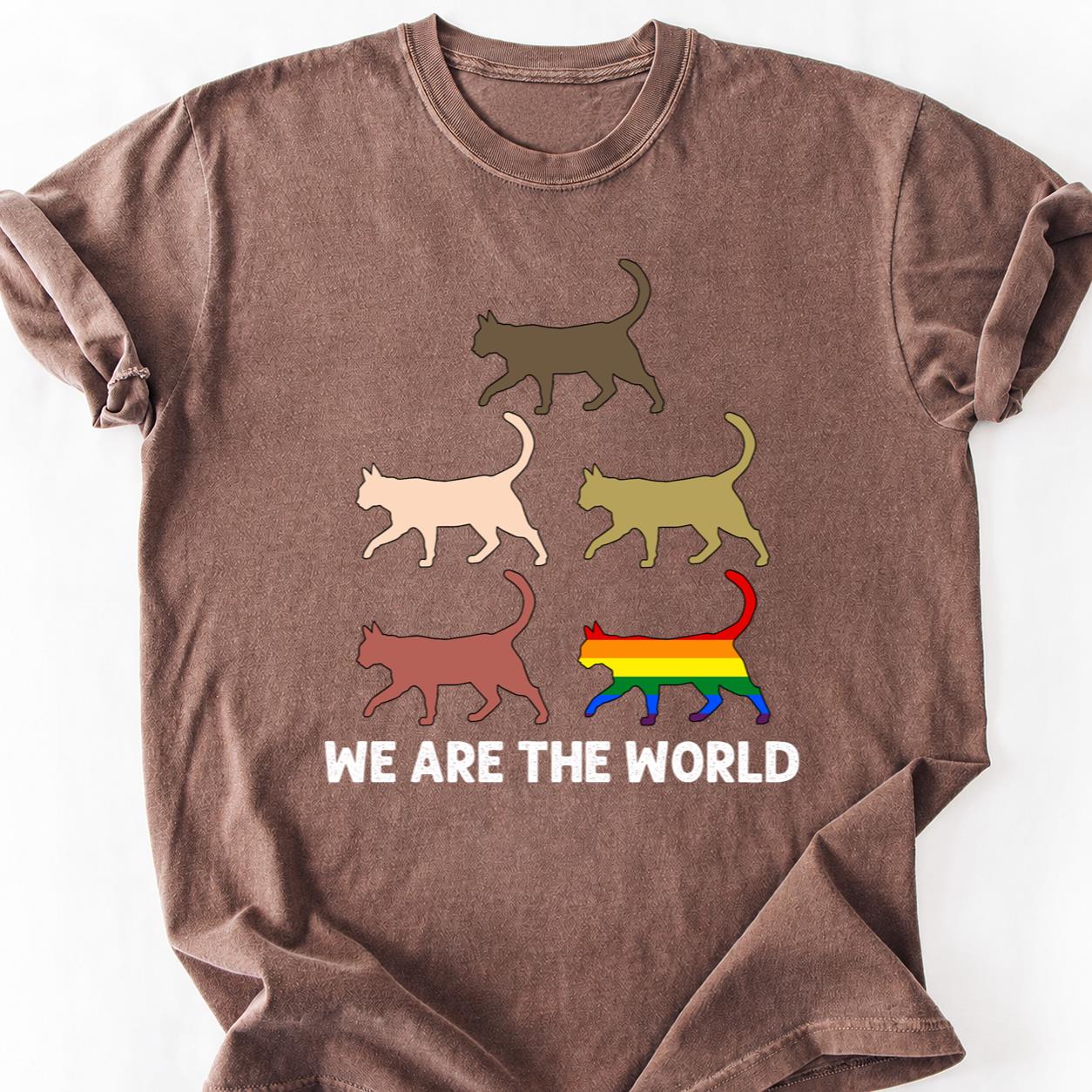 Rainbow Cat Silhouettes Pride Tee