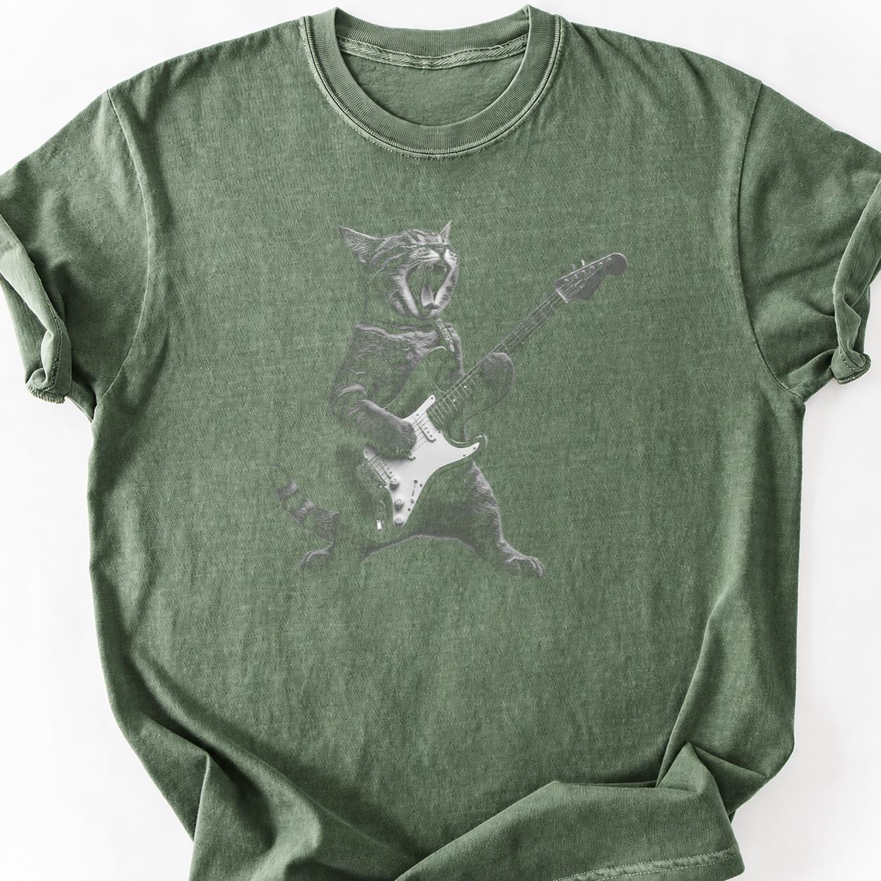 Rock Star Cat Guitar Solo Tee