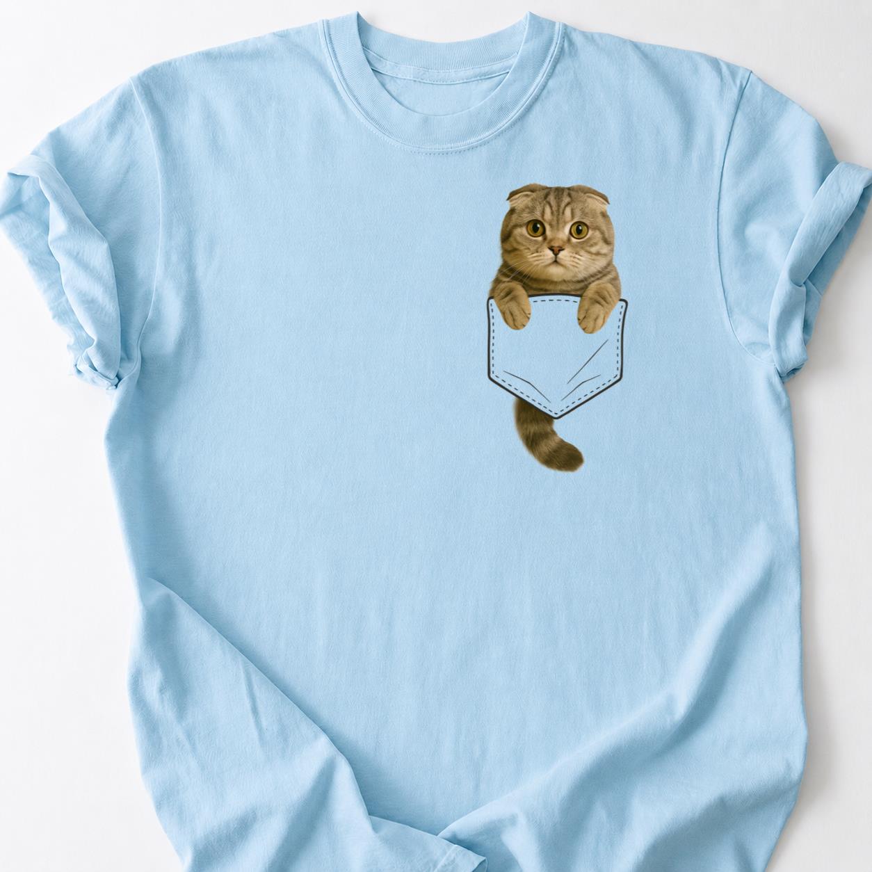 Scottish Fold - I Speak Cat Pocket Shirt
