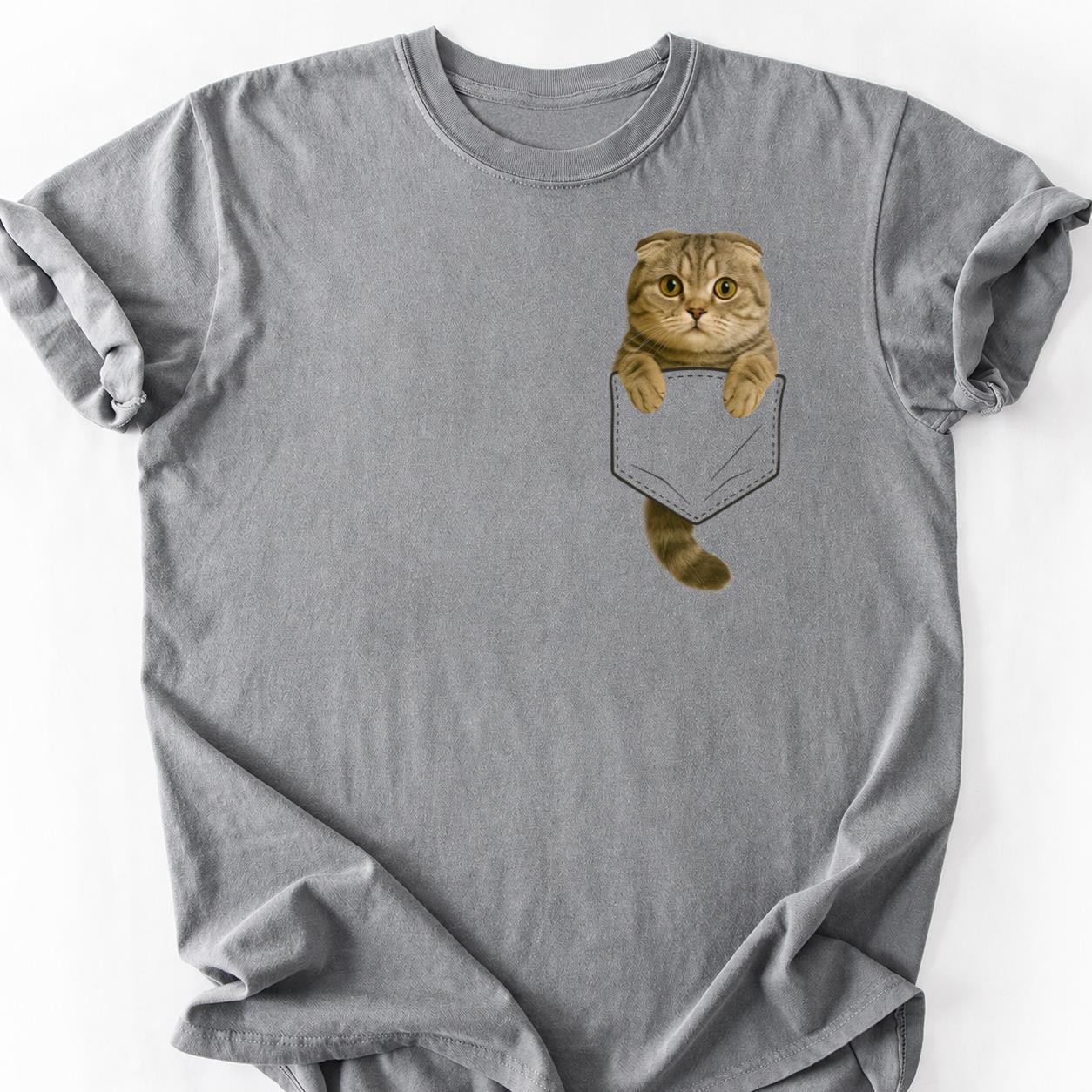 Scottish Fold - I Speak Cat Pocket Shirt