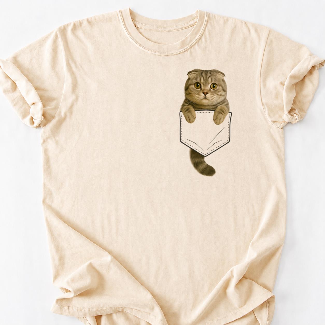 Scottish Fold - I Speak Cat Pocket Shirt
