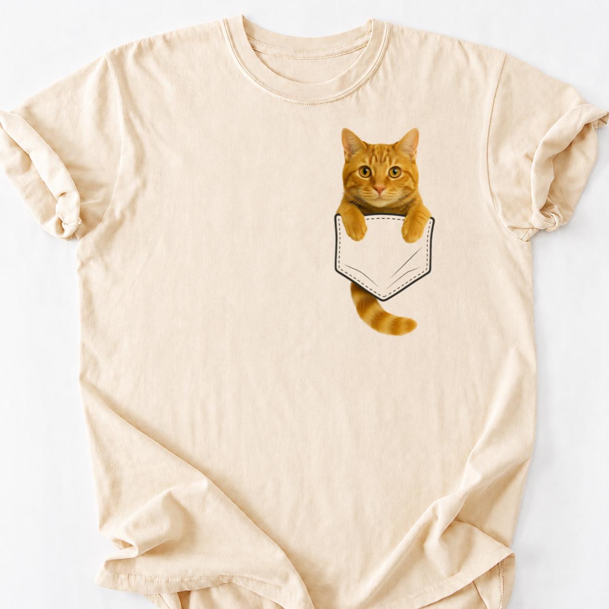 Tabby Cat - Owned By Cats Pocket Shirt
