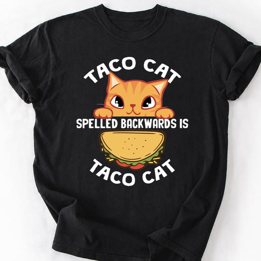 Taco Cat Kitten Peeking Tee