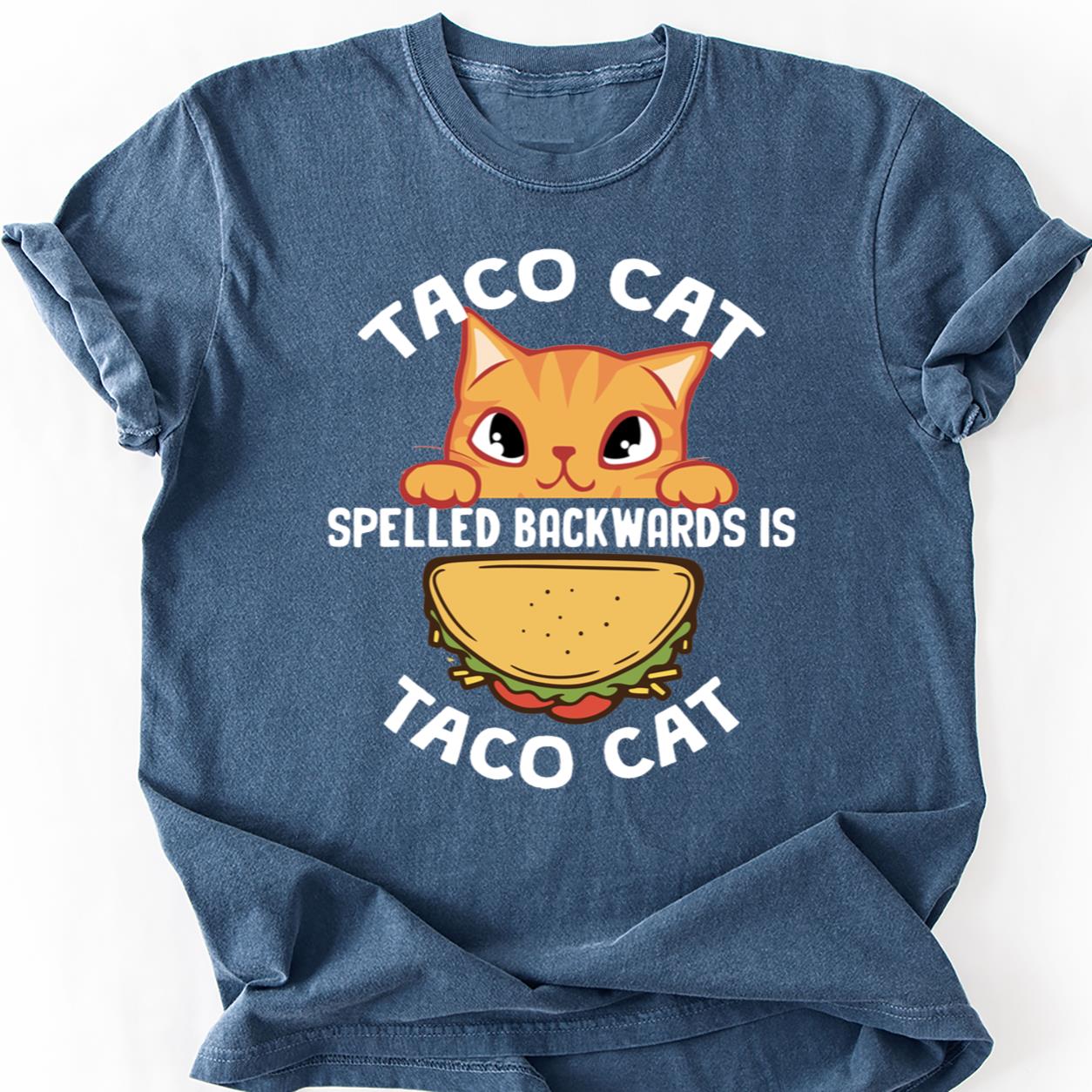 Taco Cat Kitten Peeking Tee