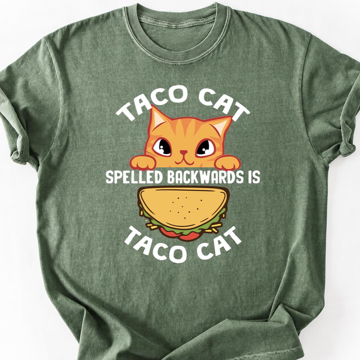 Taco Cat Kitten Peeking Tee