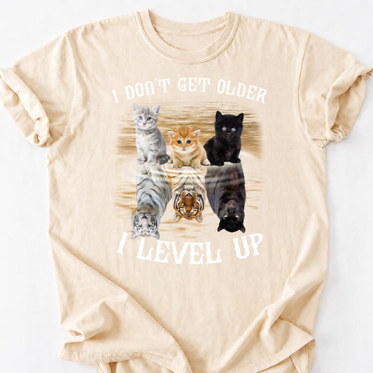 Tiny Cat Big Tiger Energy Tee