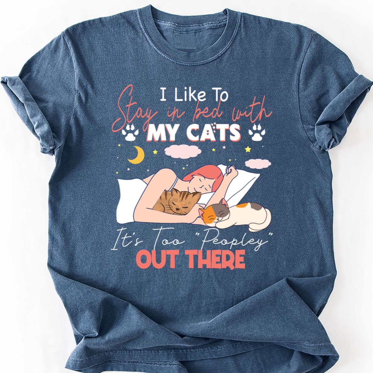 Too Peopley I Like My Cats Tee