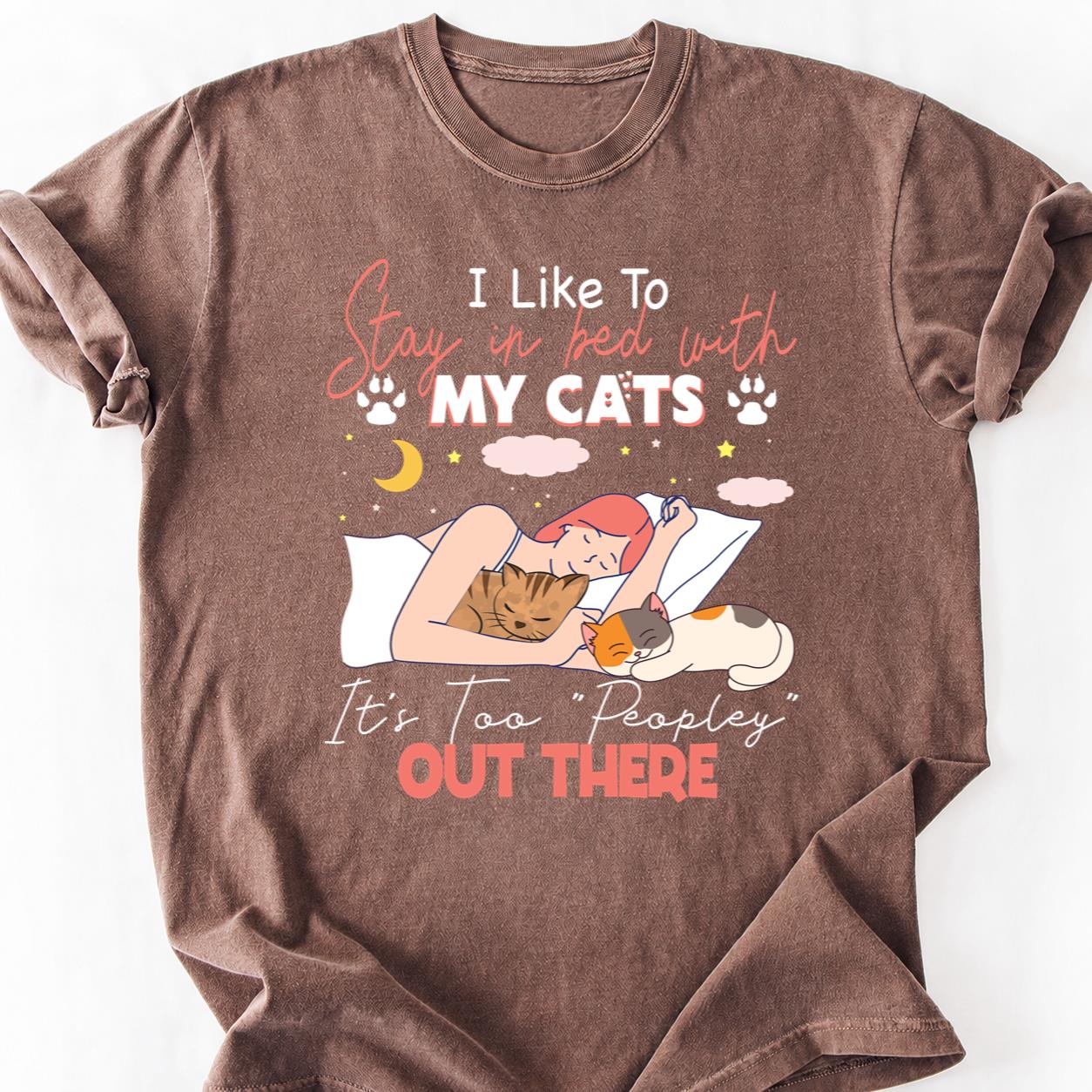Too Peopley I Like My Cats Tee