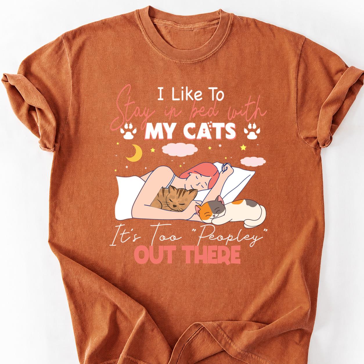 Too Peopley I Like My Cats Tee