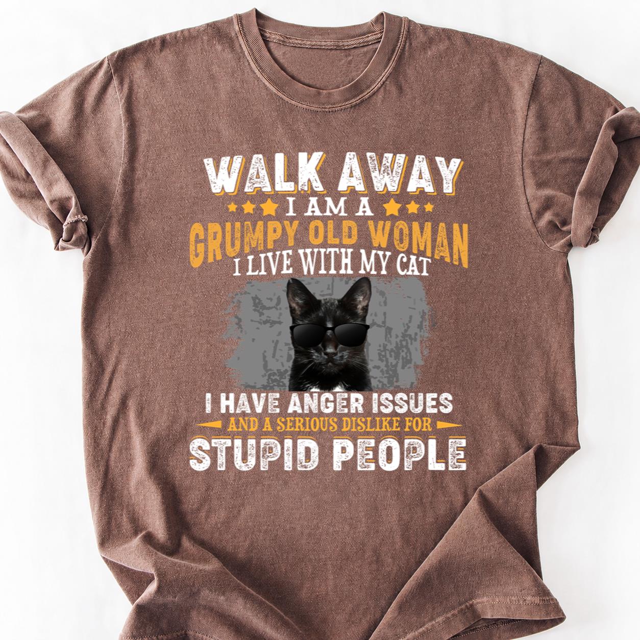 Walk Away I Live With My Cat Tee