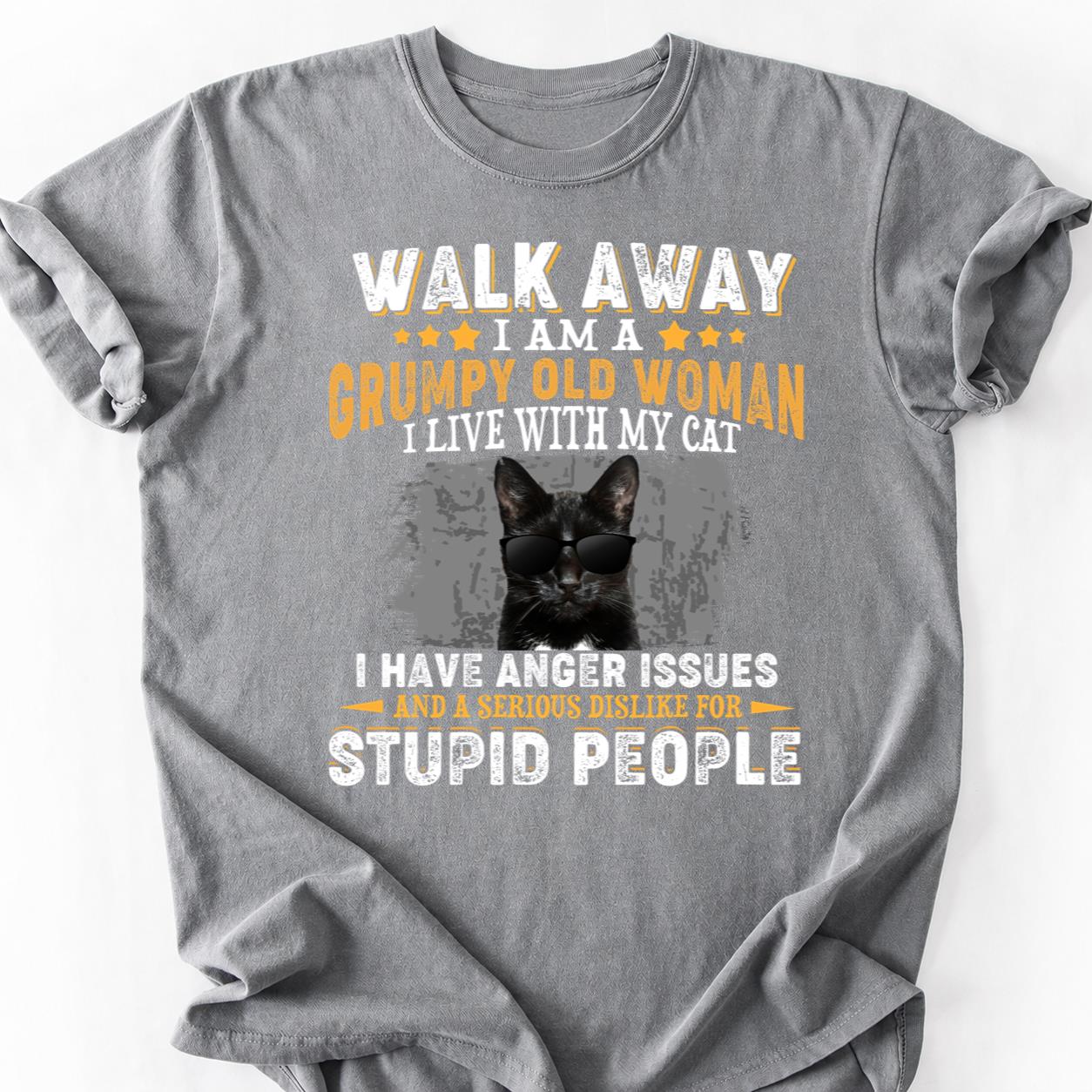 Walk Away I Live With My Cat Tee