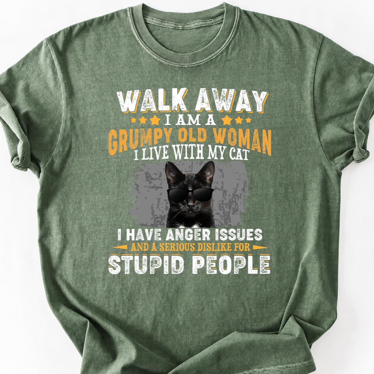 Walk Away I Live With My Cat Tee
