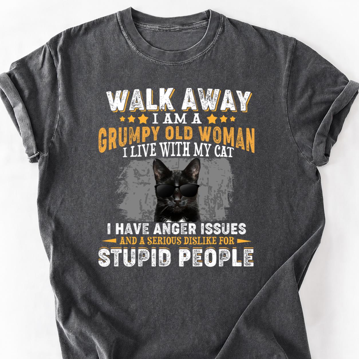 Walk Away I Live With My Cat Tee