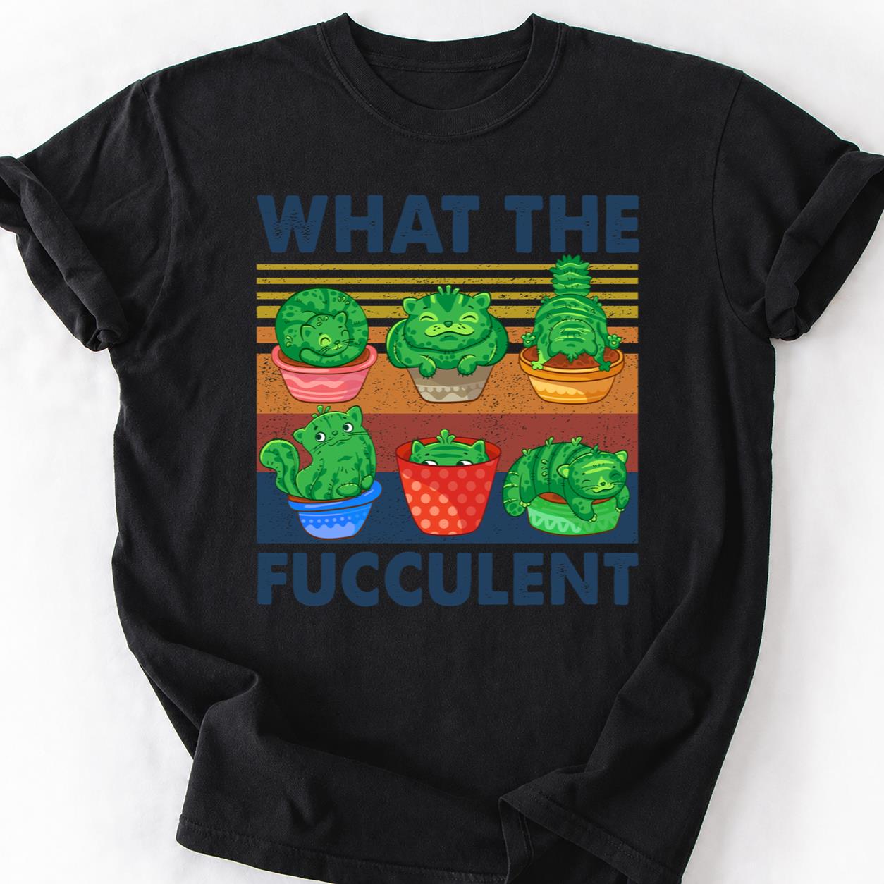 What The Fucculent Cactus Cat Tee