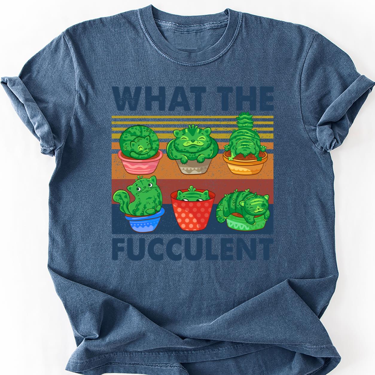 What The Fucculent Cactus Cat Tee