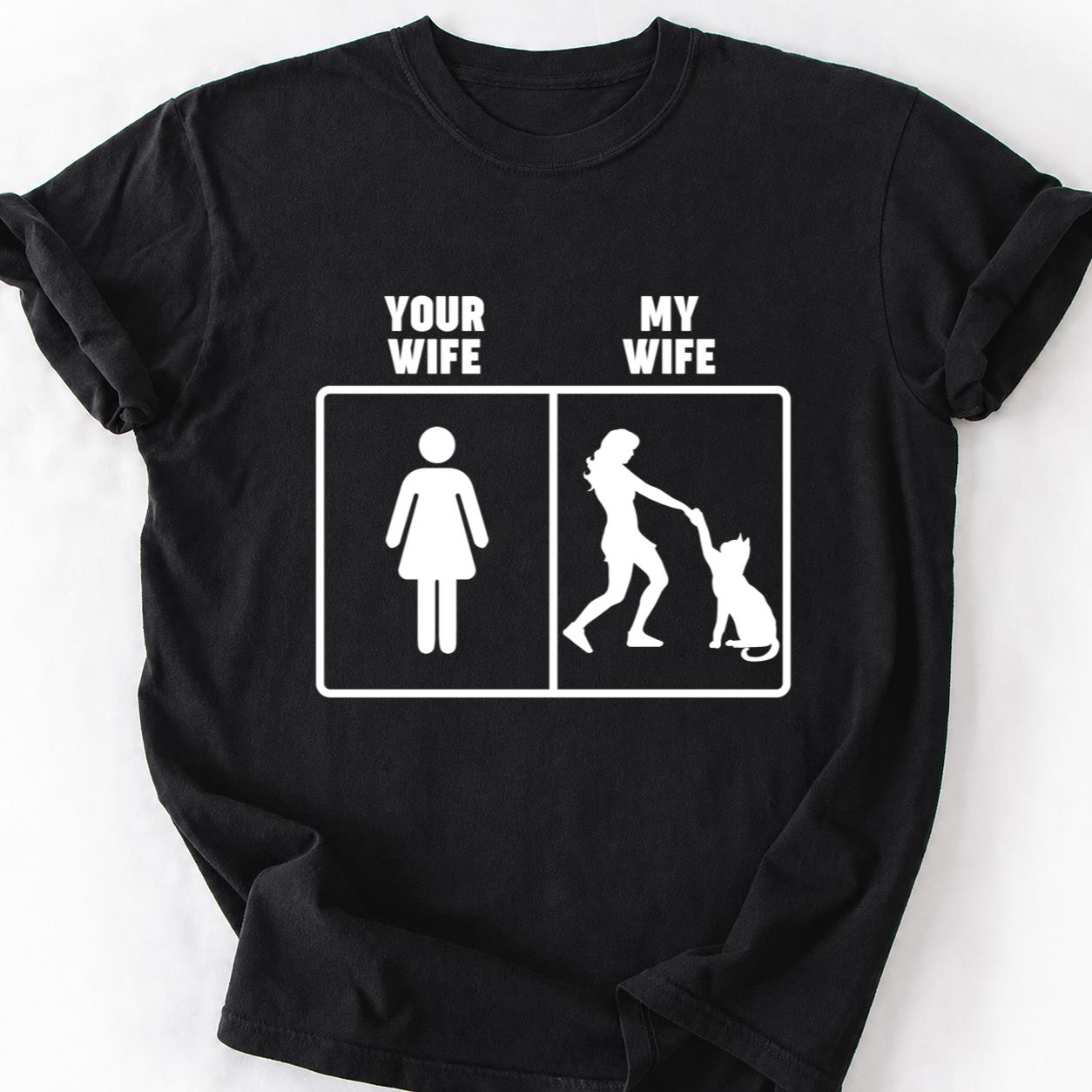 Your Wife My Wife Cat Tee