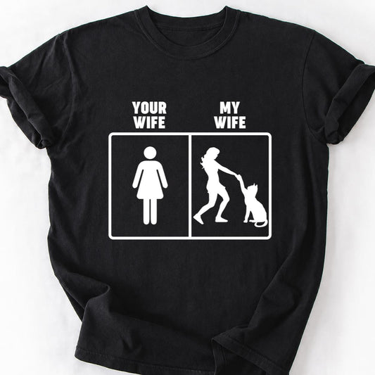Your Wife My Wife Cat Tee