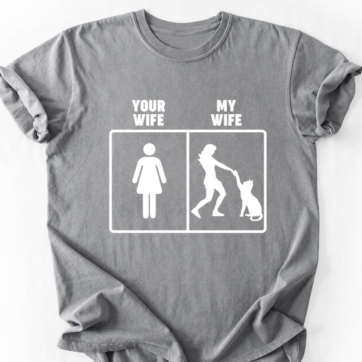Your Wife My Wife Cat Tee