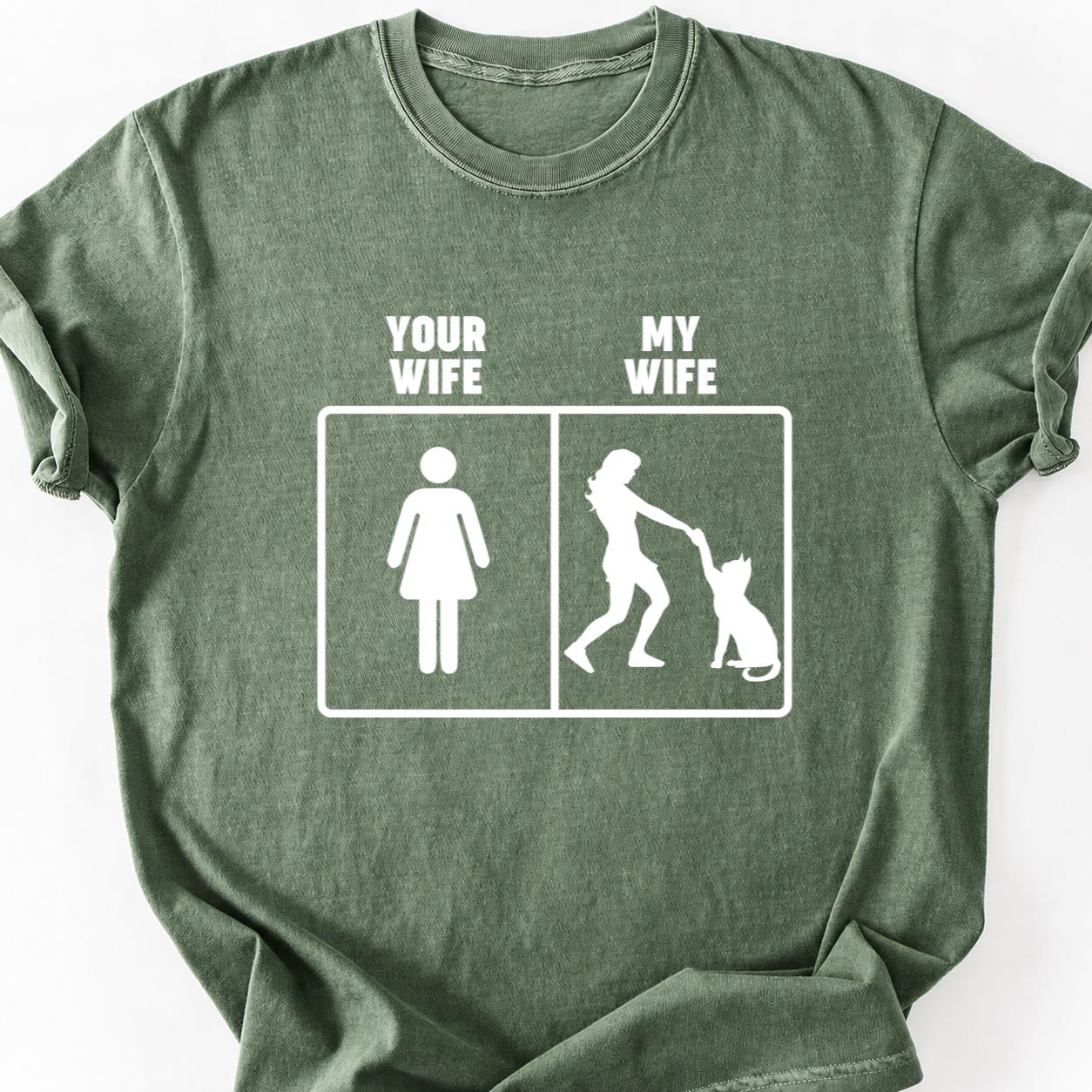 Your Wife My Wife Cat Tee
