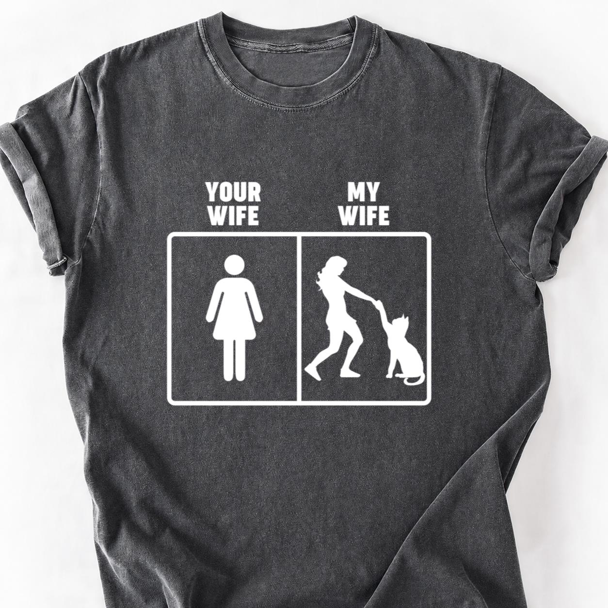 Your Wife My Wife Cat Tee